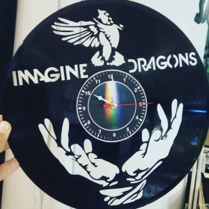 Imagine Dragons. Часы из винила